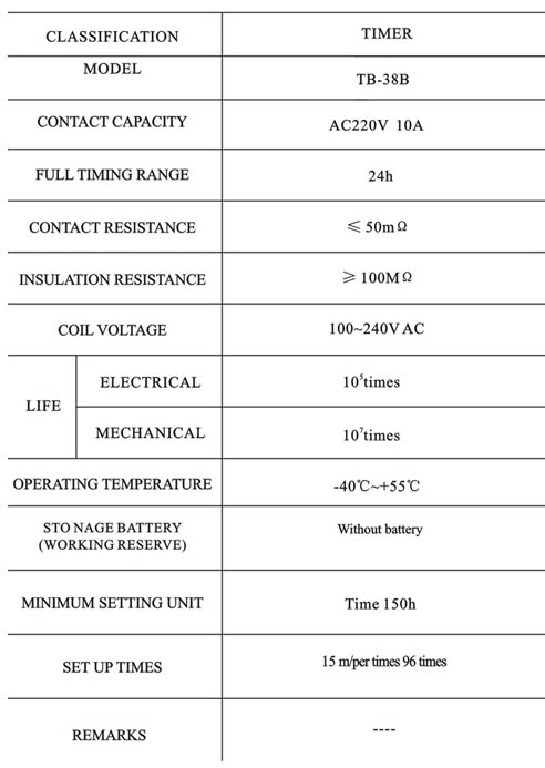 Time Switch TB 38B 4